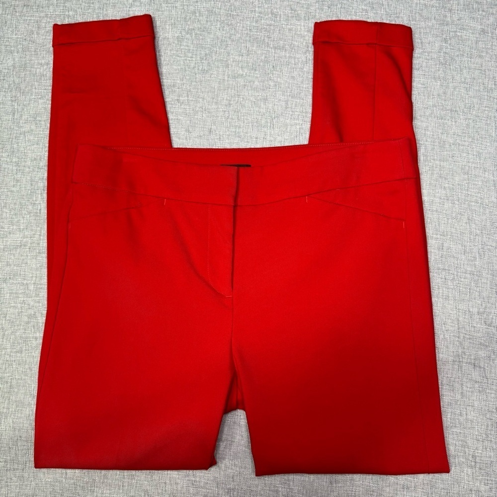 LOFT Marisa Skinny Ankle Pant Red Dress Pants Size 8 - Picture 6 of 10